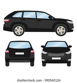 Car Vector Template On White Background Stock Vector (Royalty Free ...