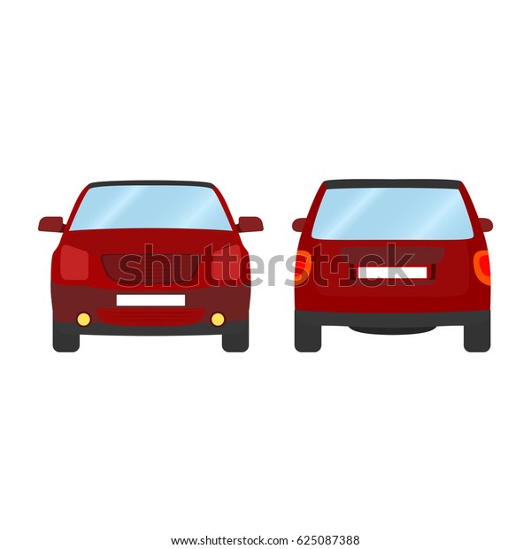 Car Vector Template On White Background Stock Vector (Royalty Free