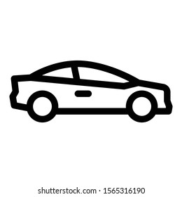 car vector thin line icon 