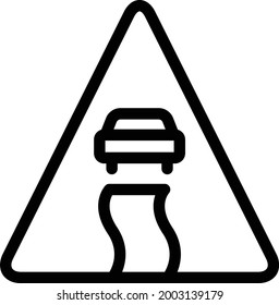 car vector thin line icon