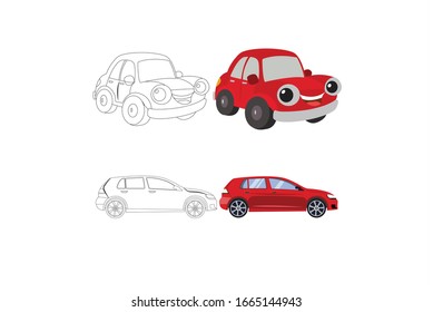Paquete Ilustración de transporte de vectores de Camión