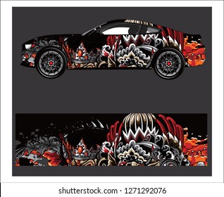 Car And Vehicle 
abstract barong banyuwangi graphic kit background for wrap and vinyl sticker