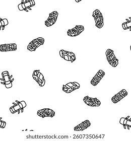 car vehicle auto transport vector seamless pattern thin line illustration