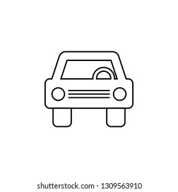 car, vehicle, automobile, auto, motor vehicle icon. Simple thin line, outline vector of Ban icons for UI and UX, website or mobile application