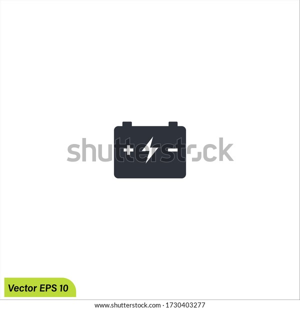 Car\
or Vehicle battery icon illustration vector eps\
10.