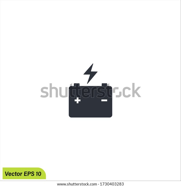 Car\
or Vehicle battery icon illustration vector eps\
10.