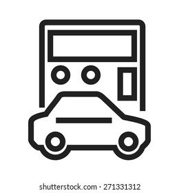 Car, vehicle, calculation icon vector image. Can also be used for banking, finance, business. Suitable for web apps, mobile apps and print media.