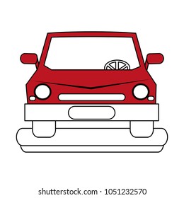 Car vehicle frontview