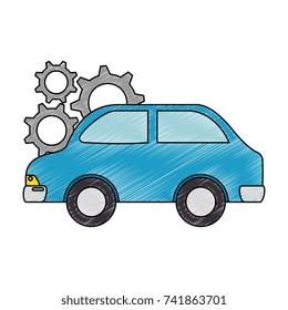 car vehicle with gears
