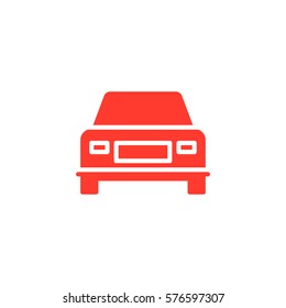Car, vehicle icon vector, filled flat sign, solid colorful pictogram isolated on white. Symbol, logo illustration
