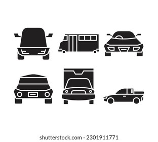 Auto-Icons Set, Vektorgrafik