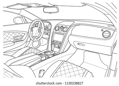 Car vehicle interior.