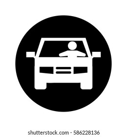 car vehicle isolated icon