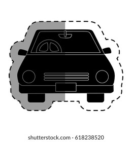 car vehicle isolated icon