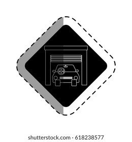 car vehicle isolated icon