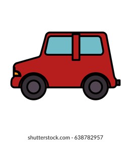 car vehicle isolated icon
