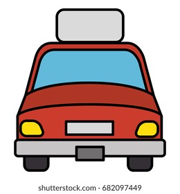 car vehicle isolated icon