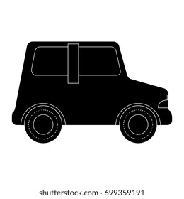 car vehicle isolated icon