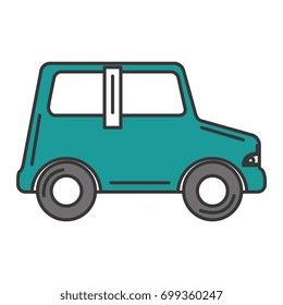 car vehicle isolated icon