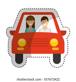 car vehicle isolated icon vector illustration design