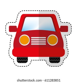 car vehicle isolated icon vector illustration design