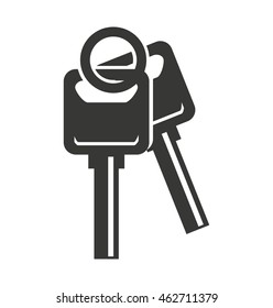 car vehicle keys icon vector illustration design