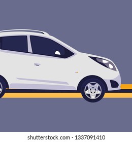 car vehicle in platform mechanical workshop