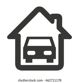 car vehicle silhouette icon vector illustration design