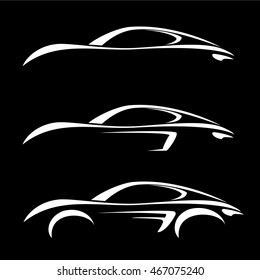 Car Vehicle Silhouette Icons Vector Stock Vector (Royalty Free ...