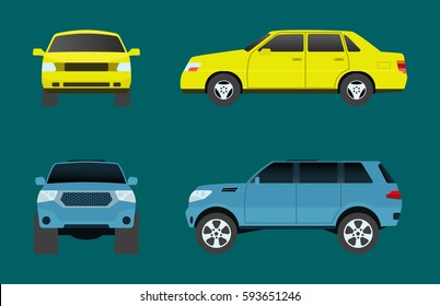 Car vehicle transport type design travel race model sign technology style and generic automobile contemporary kid toy flat vector illustration isolated icon.
