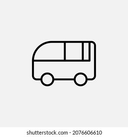 Car, vehicle, van line icon, vector, illustration, logo template. Suitable for many purposes.