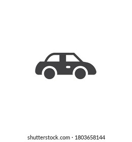 Car, vehicle vector icon. filled flat sign for mobile concept and web design. Transportation, automobile glyph icon. Symbol, logo illustration. Vector graphics