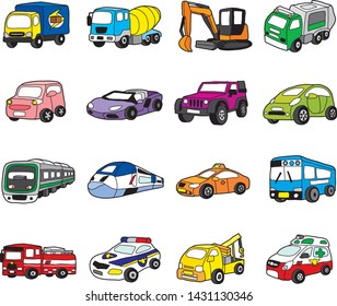 Car and Vehicle Vector Illustration