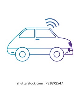 car vehicle with wifi signal