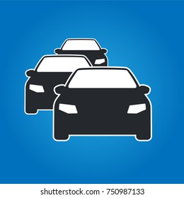 Car vehicles icons vector - isolated icon
