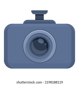 Car Video Recorder Icon Cartoon Vector. Drive Camera. Cam Dash