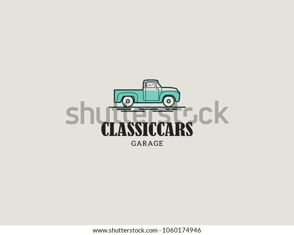 car vintage\
logo. classic car logo\
template.