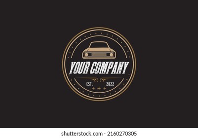 CAR VINTAGE LOGO FRONT FACING LOGO VINTAGE