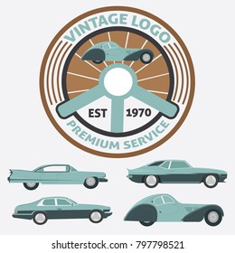Car Vintage Logo for Your logo - retro logo best for your logo company , website , or business repair -  service -transport - motorcycle