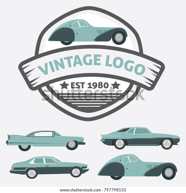 Car Vintage Logo for Your logo - retro logo\
best for your logo company , website , or business repair - \
service -transport -\
motorcycle