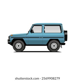 car. vintage off-road vehicle. vector