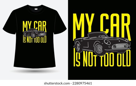 A car vintage t-shirt design