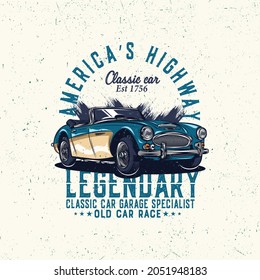 Car Vintage  t-shirt designs, Hot car t-shirt design