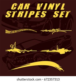 Car vinyl stripes set
