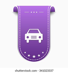 Car Violet Vector Icon Design