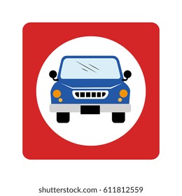 car waggon vehicle icon