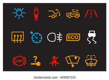 16,627 Car Warning Light Stock Illustrations, Images & Vectors 