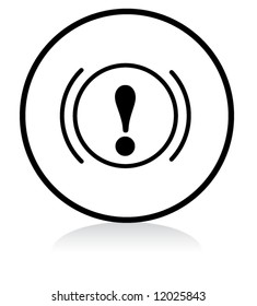 car warning sign - b/w version