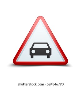 Car Warning Sign illustration