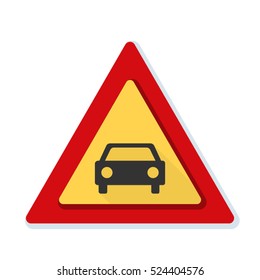 Car Warning Sign illustration